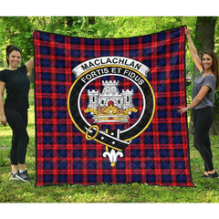 MacLachlan Modern Tartan Crest Quilt