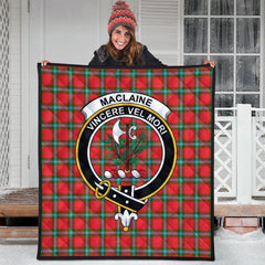 MacLaine of Loch Buie Tartan Crest Quilt