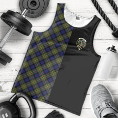 MacLaren Modern Tartan Crest Men's Tank Top - Cross Style