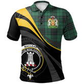 MacLean Hunting Ancient Tartan Polo Shirt - Royal Coat Of Arms Style