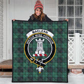 MacLean Hunting Ancient Tartan Crest Quilt