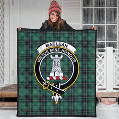 MacLean Hunting Ancient Tartan Crest Quilt