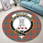MacLean of Duart Ancient Tartan Crest Round Rug