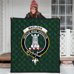 MacLean of Duart Hunting Tartan Crest Quilt