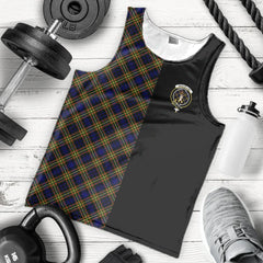 MacLellan Modern Tartan Crest Men's Tank Top - Cross Style