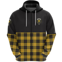 MacLeod of Lewis Ancient Clan Half Of Tartan Zipper Hoodie