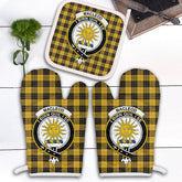 MacLeod Of Lewis Ancient Tartan Crest Oven Mitt And Pot Holder (2 Oven Mitts + 1 Pot Holder)