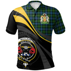 MacLeod of Skye or Johnston Tartan Polo Shirt - Royal Coat Of Arms Style