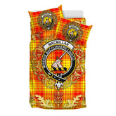 MacMillan 01 Tartan Crest Bedding Set - Golden Thistle Style