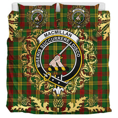 MacMillan 02 Tartan Crest Bedding Set - Golden Thistle Style