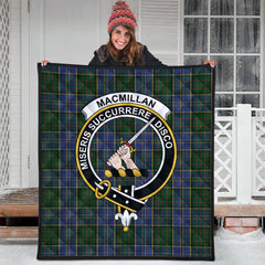 MacMillan Hunting Tartan Crest Quilt