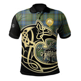 MacMillan Hunting Ancient Tartan Polo Shirt Viking Wolf