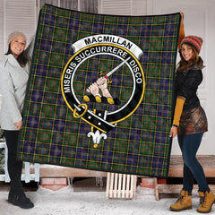 MacMillan Hunting Modern Tartan Crest Quilt