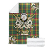 MacMillan Old Ancient Tartan Gold Courage Symbol Blanket