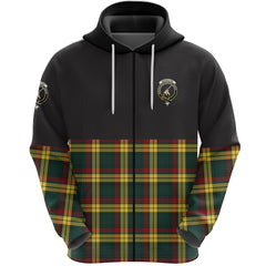MacMillan Old Modern Clan Half Of Tartan Zipper Hoodie