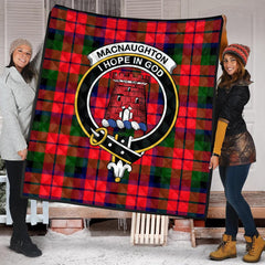 MacNaughton (MacNaughten) Tartan Crest Quilt