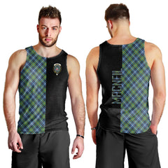 MacNeil of Barra Ancient Tartan Crest Men's Tank Top - Cross Style