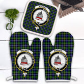 MacNeil Of Barra Modern Tartan Crest Oven Mitt And Pot Holder (2 Oven Mitts + 1 Pot Holder)