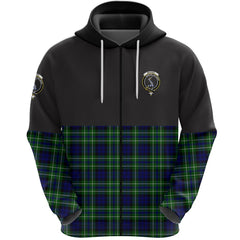 MacNeil of Colonsay Modern Clan Half Of Tartan Zipper Hoodie