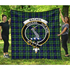 MacNeil of Colonsay Modern Tartan Crest Quilt