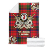 MacNicol of Scorrybreac Tartan Gold Courage Symbol Blanket