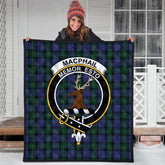 MacPhail Hunting Tartan Crest Quilt