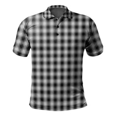 MacPhee Black and White Tartan Polo Shirt