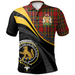 MacPherson 04 Tartan Polo Shirt - Royal Coat Of Arms Style