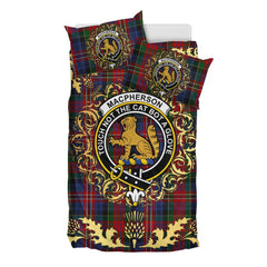 MacPherson 08 Tartan Crest Bedding Set - Golden Thistle Style