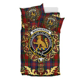 MacPherson 11 Tartan Crest Bedding Set - Golden Thistle Style