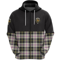 MacPherson Dress Ancient Clan Half Of Tartan Zipper Hoodie