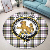 MacPherson Dress Modern Tartan Crest Round Rug