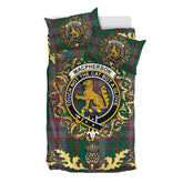 MacPherson Gathering Tartan Crest Bedding Set - Golden Thistle Style