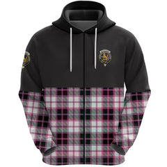 MacPherson Hunting Modern Clan Half Of Tartan Zipper Hoodie