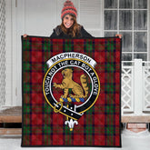 MacPherson of Cluny Tartan Crest Quilt