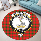 MacQuarrie Modern Tartan Crest Round Rug