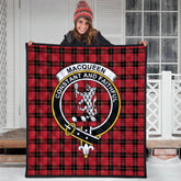 MacQueen Modern Tartan Crest Quilt