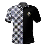 MacRae Dress Modern Tartan Polo Shirt Half of Me - Cross Style