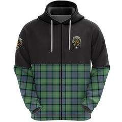 MacThomas Ancient Clan Half Of Tartan Zipper Hoodie