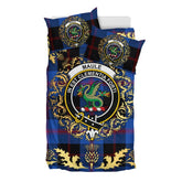 Maule Tartan Crest Bedding Set - Golden Thistle Style