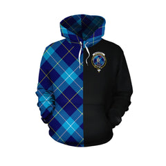McKerrell Tartan Hoodie Half of Me - Cross Style