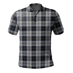 Menzies Black Dress Tartan Polo Shirt