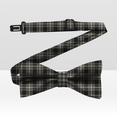 Menzies Black And White Ancient Tartan Bow Tie