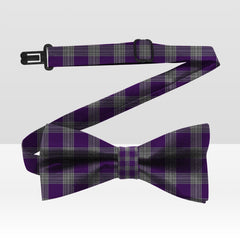 Menzies Mauve And White Tartan Bow Tie