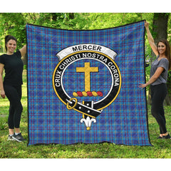 Mercer Modern Tartan Crest Quilt