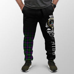Morrison Modern Tartan Crest Jogger Sweatpants - Alba Celtic Style
