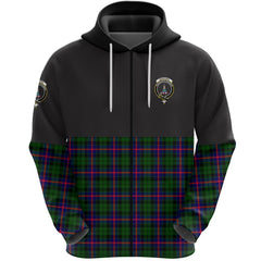 Morrison Modern Clan Half Of Tartan Zipper Hoodie