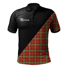 Morrison Red Modern Clan - Military Polo Shirt