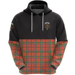 Munro Ancient Clan Half Of Tartan Hoodie