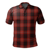 Munro Black and Red Tartan Polo Shirt